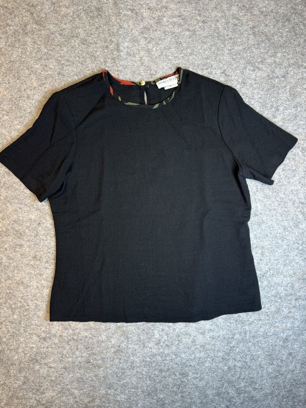 VTG Nancy Bolen City Girl Black T-Shirt Tops Size M